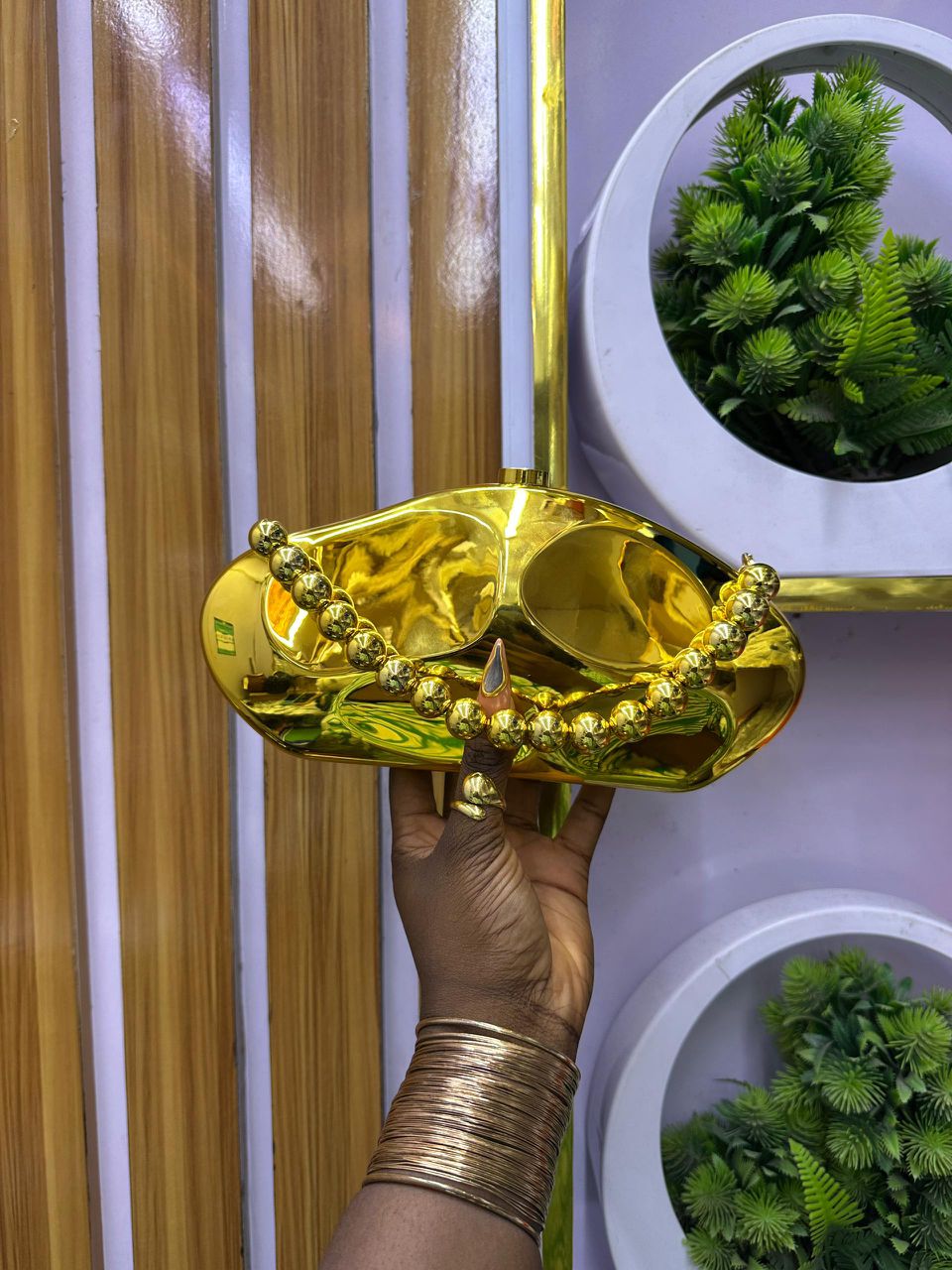 Elegant Gold-Rimmed Stemware Set