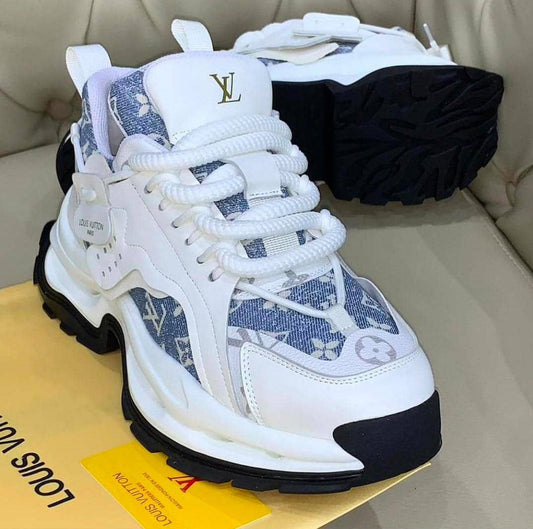 Premium Athletic Sneakers - White & Navy